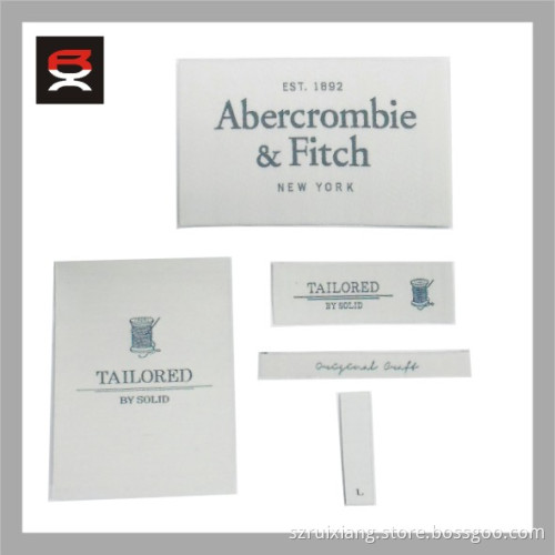 nice handfeel soft cotton woven labels